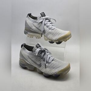 Nike Air VaporMax Flyknit 3 Women's Size 7.5 Gray Athletic Shoes AJ6910-101